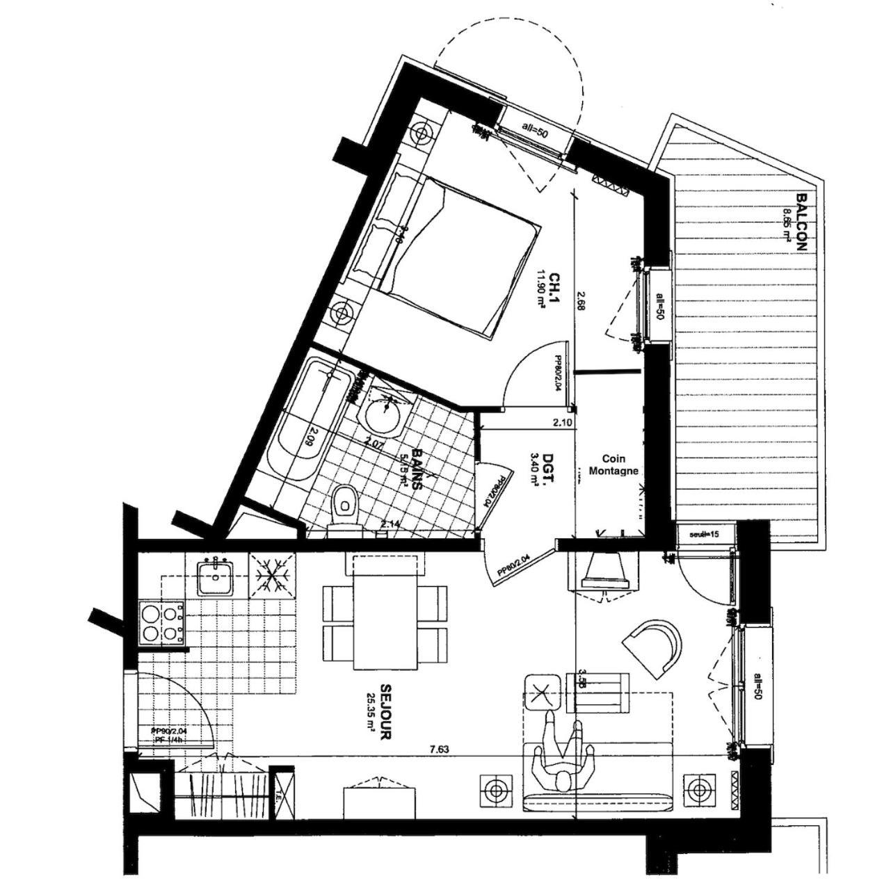 Arc 1950 - Appartement 2 Chambres - Ski-In & Out - Grande Terrasse Ensoleillee Les Arcs  Luaran gambar